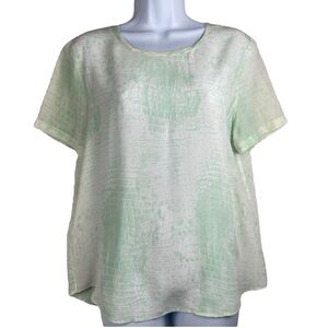 New EQUIPMENT 100% Silk Riley Tee Shirt Blouse Crocodile Print S